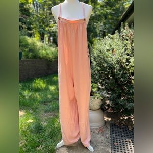 Kori Lightweight Pink Overalls in Medium